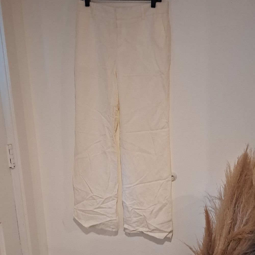 NWT Banana Republic Off-White Pants Size 4 B103 Rise 11 Inseam31